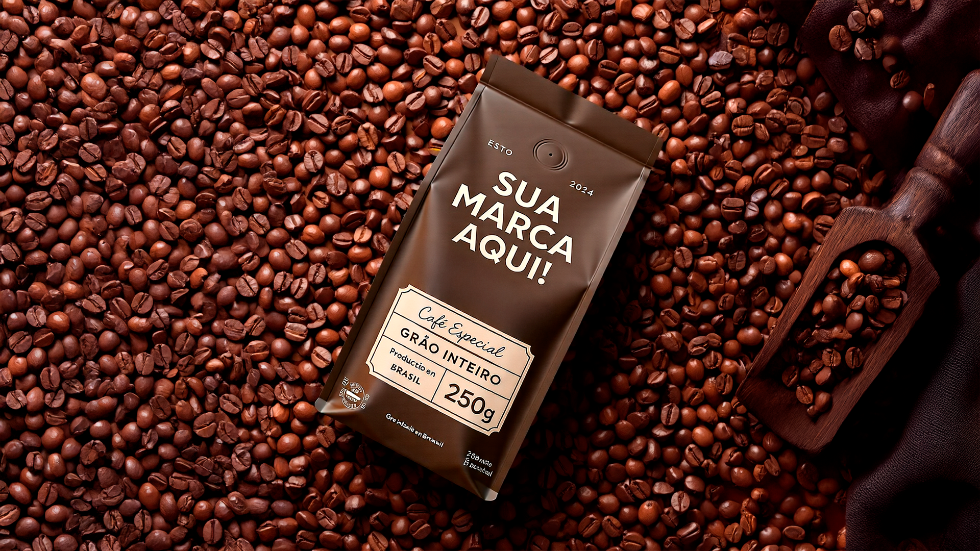 Café personalizado com sua marca